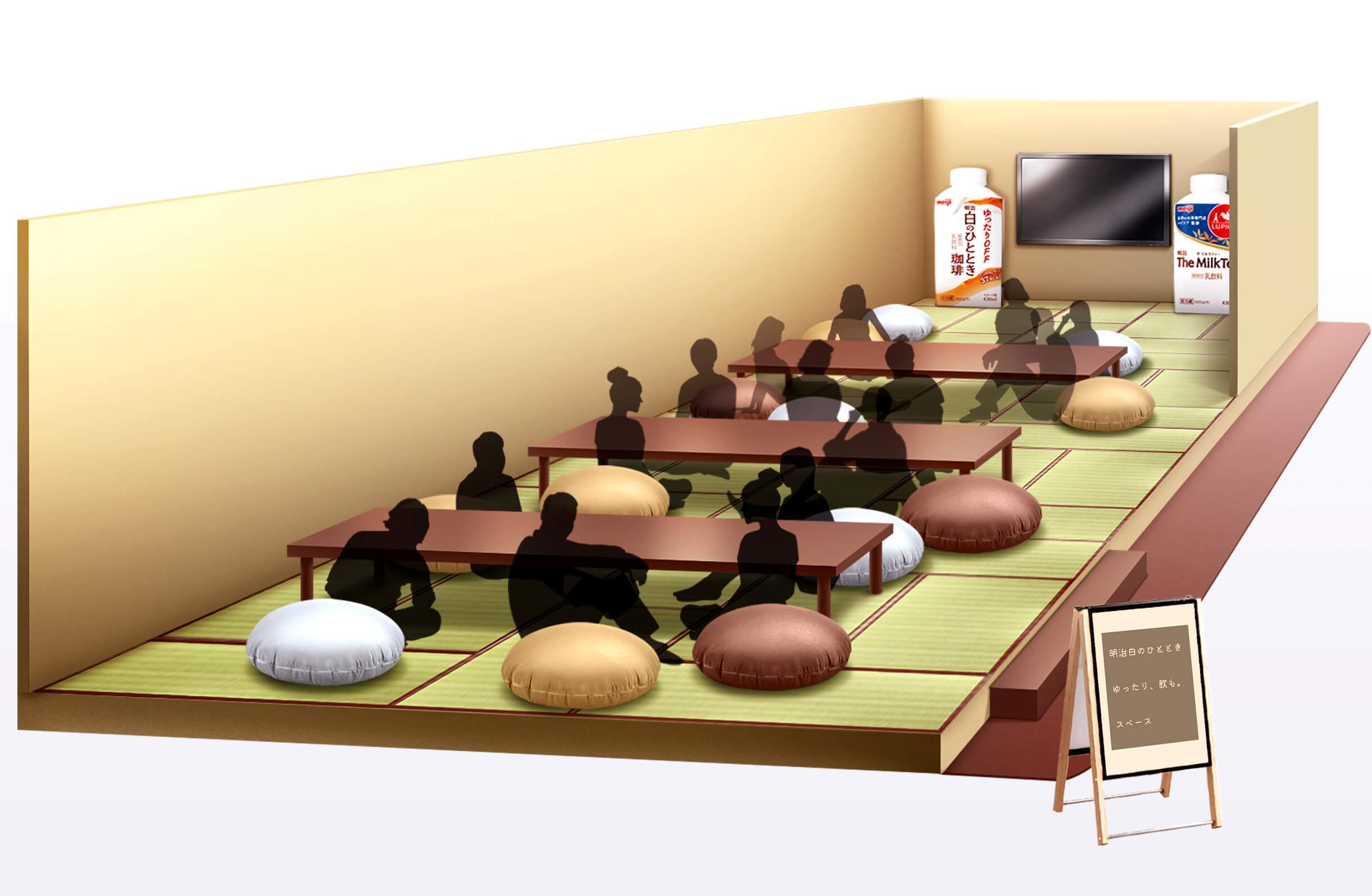 「食神さまの不思議なレストラン」展に明治特設スペースが登場　乃木坂46の胸キュン動画を放映