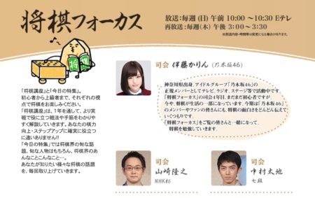 NHK Eテレ「将棋フォーカス」番組ホームページ